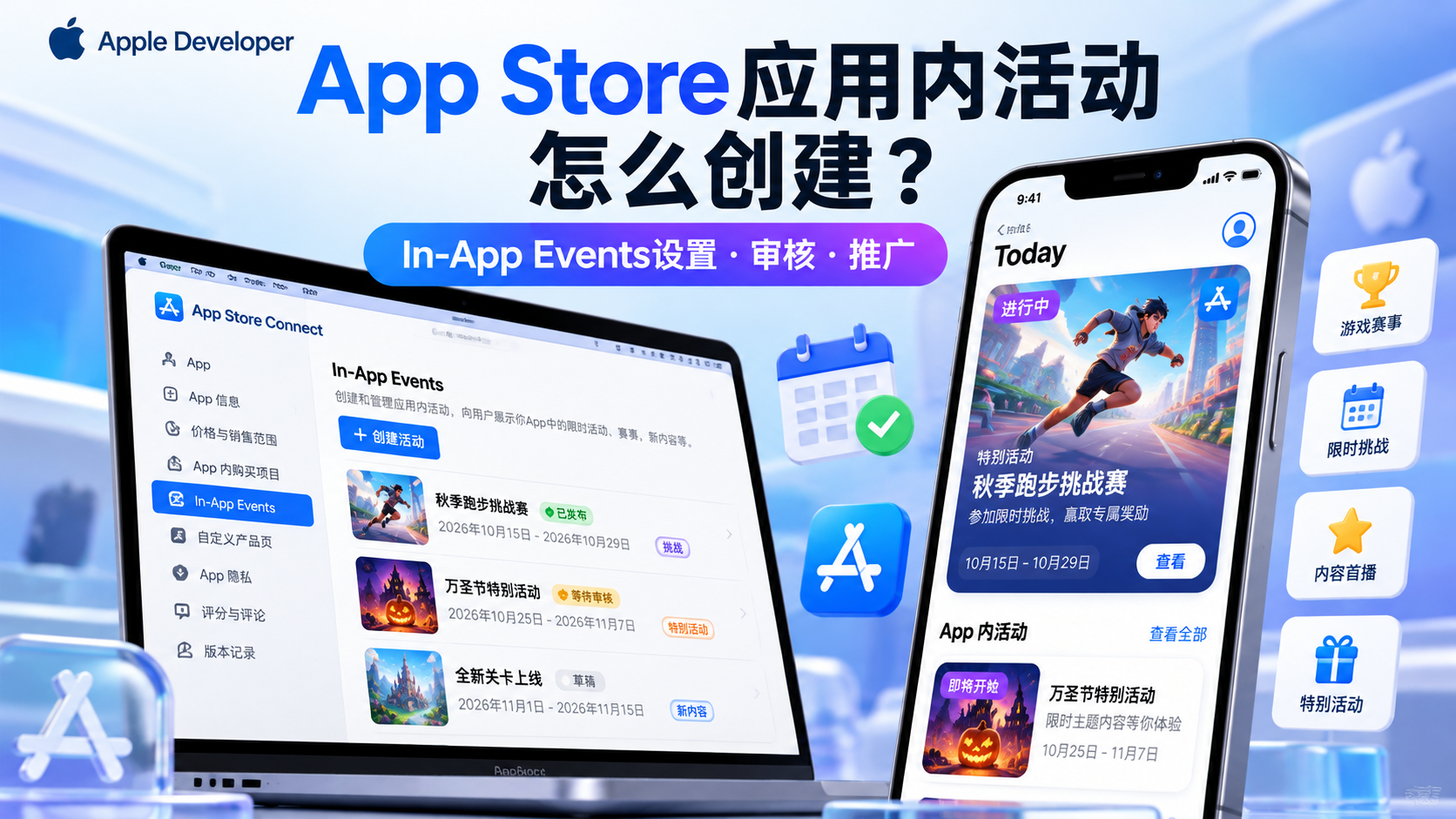 App Store应用内活动怎么创建？In-App Events配置、审核与推广完整教程