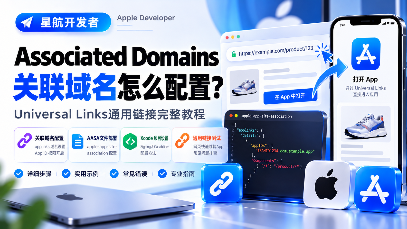 苹果开发者账号Associated Domains怎么配置？Universal Links通用链接完整教程
